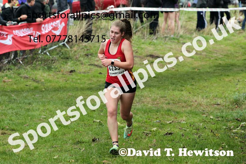 Junior womens 2021 National Cross Country Relays, Berry Hill Park, Mansfield. Photo: David T. Hewitson/Sports for All Pics